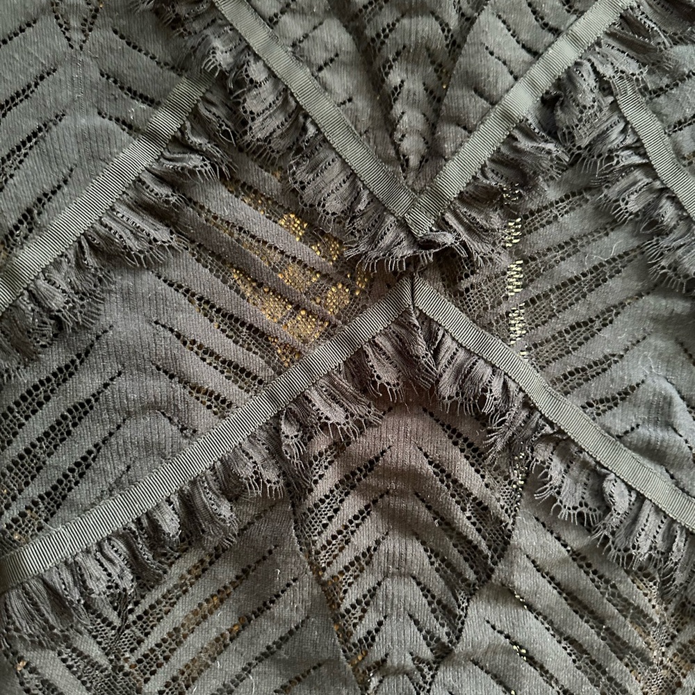 Ronny Kobo Designer Lace Black Top - Picture 6 of 6